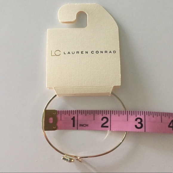 LC Lauren Conrad Bangle Bracelet with Crystal - Picture 3 of 4